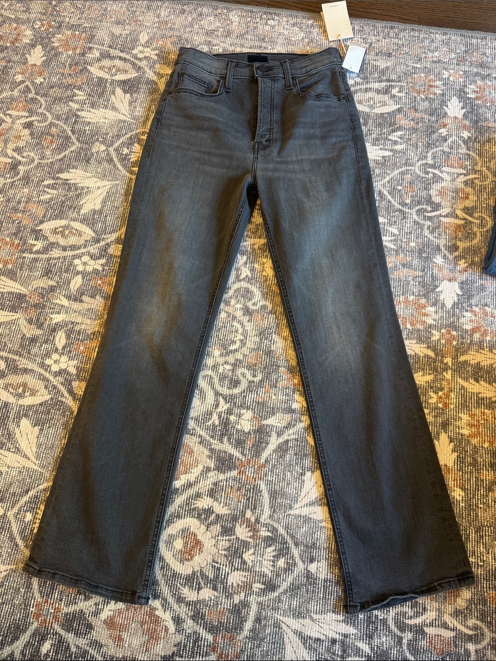 NWT MOTHER Denim The Tripper Ankle Jeans in Lighting Up Lanterns Size 27